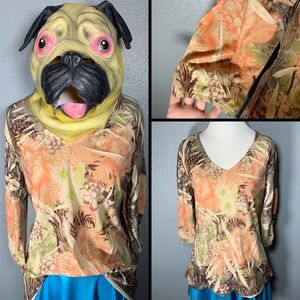 Fabulous, JANE ASHLEY, patterned top!!